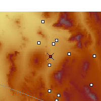 Nearby Forecast Locations - Sahuarita - Kaart