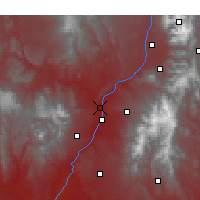 Nearby Forecast Locations - San Juan Pueblo - Kaart