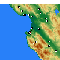 Nearby Forecast Locations - Seaside - Kaart