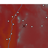 Nearby Forecast Locations - Tijeras - Kaart