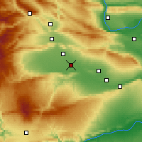 Nearby Forecast Locations - Toppenish - Kaart