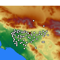 Nearby Forecast Locations - Upland - Kaart