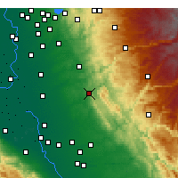 Nearby Forecast Locations - Valley Springs - Kaart