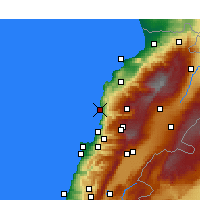 Nearby Forecast Locations - Byblos - Kaart