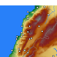 Nearby Forecast Locations - Faraya - Kaart