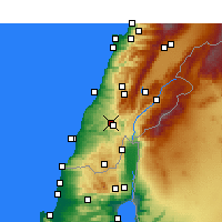 Nearby Forecast Locations - Nabatiye - Kaart