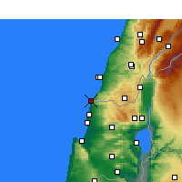 Nearby Forecast Locations - Naqoura - Kaart