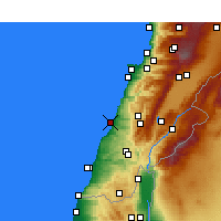 Nearby Forecast Locations - Sidon - Kaart