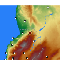 Nearby Forecast Locations - Al-Qoubaiyat - Kaart