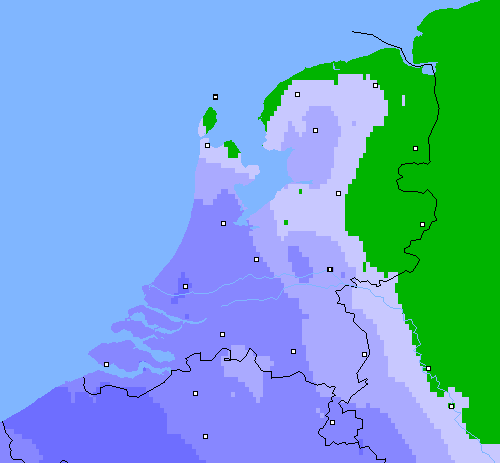 Neerslag (24 uur) Nederland