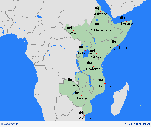 webcam  Afrika Weerkaarten
