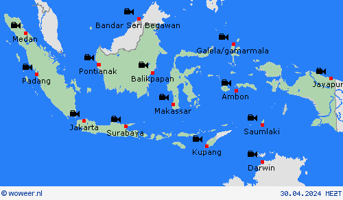 webcam Indonesië Noord-Amerika Weerkaarten