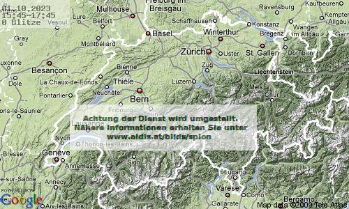 bliksem Zwitserland 15:45 UTC zo, 01-10
