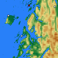 Nearby Forecast Locations - Tjøtta - Kaart