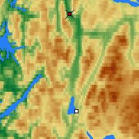 Nearby Forecast Locations - Laksfors - Kaart