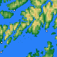 Nearby Forecast Locations - Sortland - Kaart