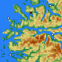 Nearby Forecast Locations - Fiskåbygd - Kaart