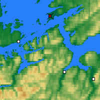 Nearby Forecast Locations - Ørland - Kaart