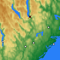 Nearby Forecast Locations - Tveitsund - Kaart