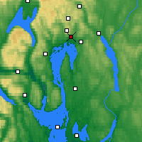 Nearby Forecast Locations - Oslo - Kaart