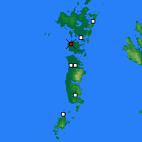 Nearby Forecast Locations - Benbecula - Kaart