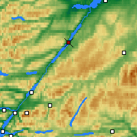 Nearby Forecast Locations - Loch Ness - Kaart