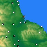 Nearby Forecast Locations - Hartlepool - Kaart