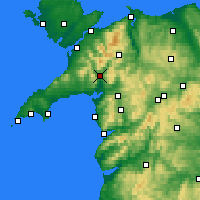 Nearby Forecast Locations - Porthmadog - Kaart