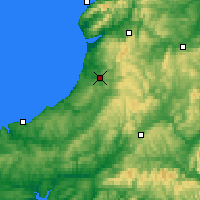 Nearby Forecast Locations - Aberystwyth - Kaart