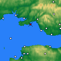 Nearby Forecast Locations - Swansea - Kaart