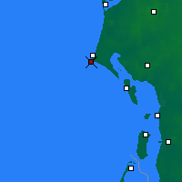 Nearby Forecast Locations - Blavand Cape - Kaart
