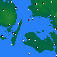 Nearby Forecast Locations - Omø - Kaart