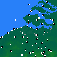 Nearby Forecast Locations - Vlissingen - Kaart