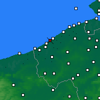 Nearby Forecast Locations - Middelkerke - Kaart