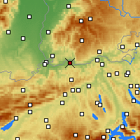 Nearby Forecast Locations - Möhlin - Kaart
