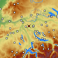 Nearby Forecast Locations - Lägern - Kaart