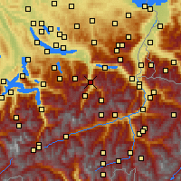Nearby Forecast Locations - Glarus - Kaart