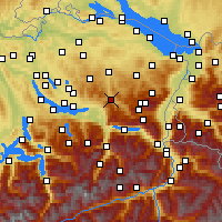 Nearby Forecast Locations - Ebnat-Kappel - Kaart