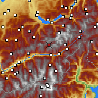Nearby Forecast Locations - Blatten - Kaart