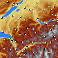 Nearby Forecast Locations - Boltigen - Kaart