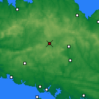 Nearby Forecast Locations - Rostrenen - Kaart