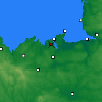 Nearby Forecast Locations - Dinard - Kaart