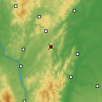 Nearby Forecast Locations - Mont-Saint-Vincent - Kaart