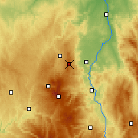 Nearby Forecast Locations - Puy de Dôme - Kaart
