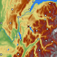 Nearby Forecast Locations - Annecy - Kaart