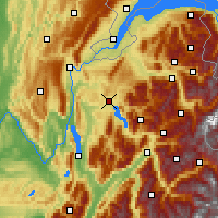 Nearby Forecast Locations - Annecy - Kaart