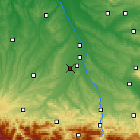 Nearby Forecast Locations - Lherm - Kaart