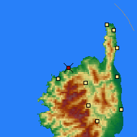 Nearby Forecast Locations - L'Île-Rousse - Kaart