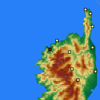 Nearby Forecast Locations - Calvi - Kaart