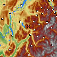 Nearby Forecast Locations - La Clusaz - Kaart